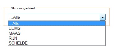 stroomgebied keuze